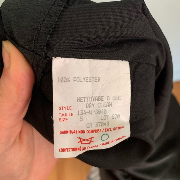 Vintage-Black Formal Dress-Double Slit - Picture 9 of 10